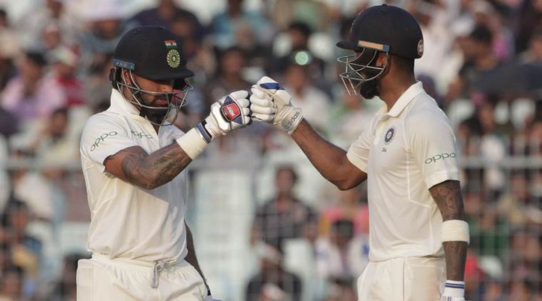 Shikhar Dhawan and KL Rahul forged a 166 run stand for India against Sri Lanka in the first Test