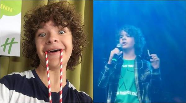 Gaten Matarazzo, Stranger things, Joyce Byers, Dustin, Gaten Matarazzo singing, Winona Ryder, Dustin singing video, viral video, indian express, indian express news