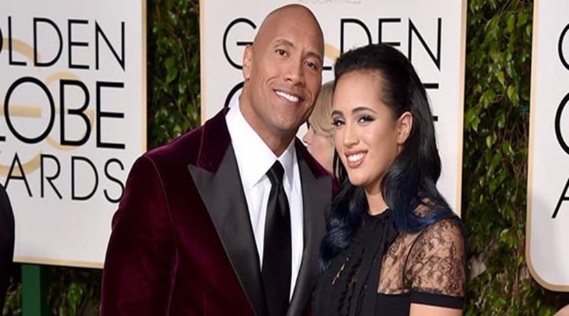 Dwayne Johnson's daughter is the Miss Golden Globe of 2017
