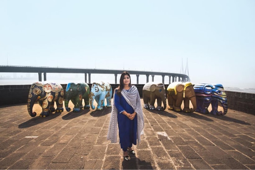 elephant parade photos, mumbai elephant parade images, Elephant Parade India, Pichvai art images, indian elephant art pics
