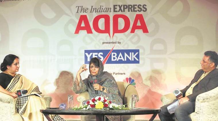 Mehbooba Mufti, Express Adda, Mufti Mohammad Sayeed, J&K security situation, Narendra Modi, J&K envoy, J&K militancy, Article 370, J&K human shield, Indian Express