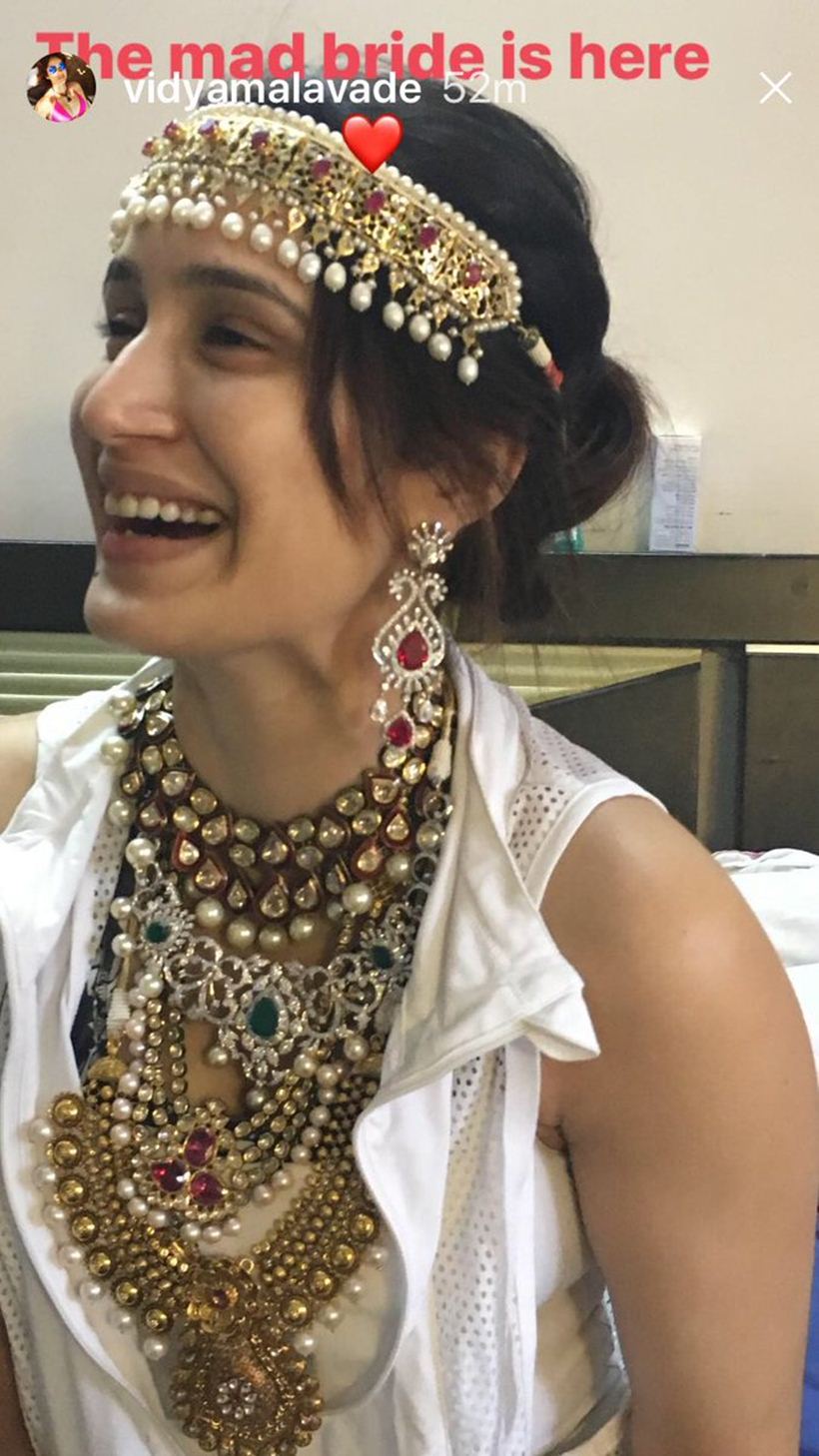 sagarika ghagte at her wedding