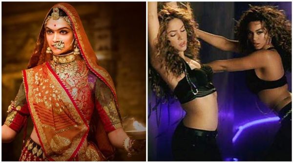 deepika padukone, ghoomar, shahid kapoor, ranveer singh, padmavati, shakira, beyonce, shakira beyonce ghoomar, indian express, indian express news
