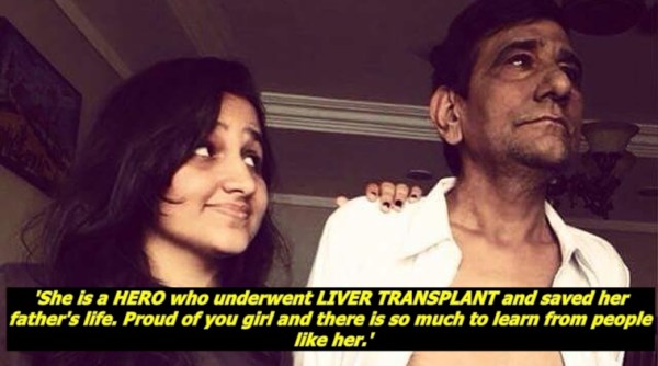 brave daughter, daughter liver transplant to father, daughter liver transplant surgery, daughter liver transplant surgery, daughter liver surgery facebook post viral, indian express, indian express news