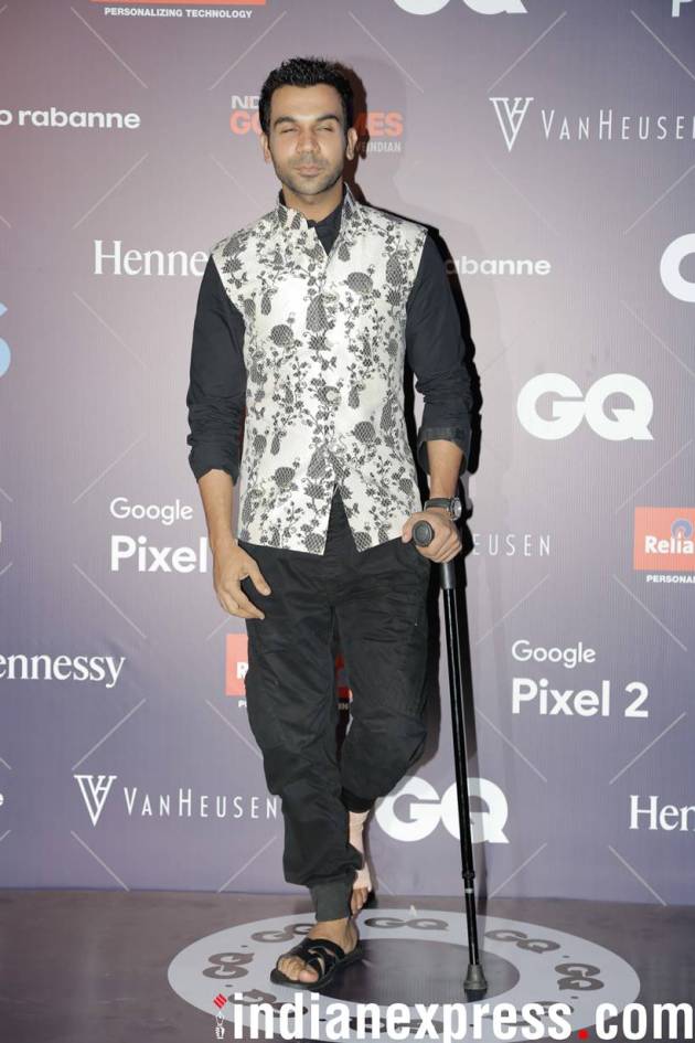 Ayushmann Khurrana, GQ Fashion Nights 2017. GQ fashion night pictures, Radhika Apte, Rajkummar Rao, Indian express, Indian express news