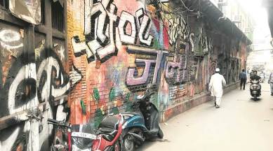 intach, graffiti delhi, heritage building, delhi chapter convenor swapna liddle, indian express