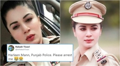 Www Punjab Police Sexy Com Hd Video - The real story behind the viral photo of 'Punjab Police officer Harleen  Mann' | Trending News - The Indian Express