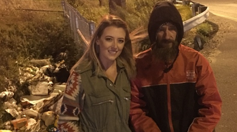 woman raises fund for homeless man