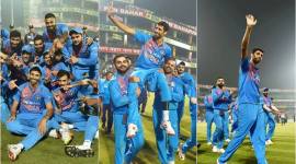Ashish Nehra, Ashish Nehra retirement, Ashish nehra final match, Rohit Sharma, Virat Kohli, Shikhar Dhawan, India vs New Zealand, Ashish Nehra photos, ind vs nz, cricket, indian express
