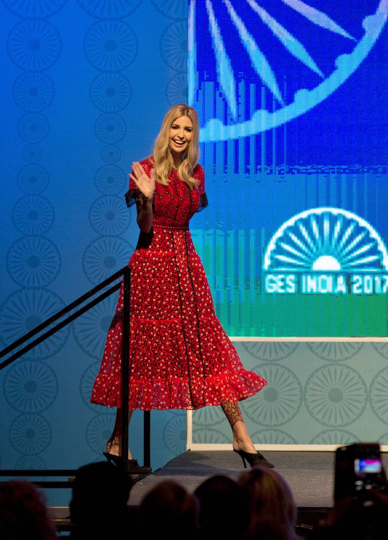 Ivanka Trump, Ivanka Trump in India, Ivanka Trump fashion, Ivanka Trump outfits in India, Ivanka Trump in Indian wear, Ivanka Trump in ethnic wear, Ivanka Trump India vist, Ivanka Trump news, Ivanka Trump latest photos, Ivanka Trump latest news, Ivanka Trump style, Ivanka Trump images, Ivanka Trump pictures, indian express, indian express news