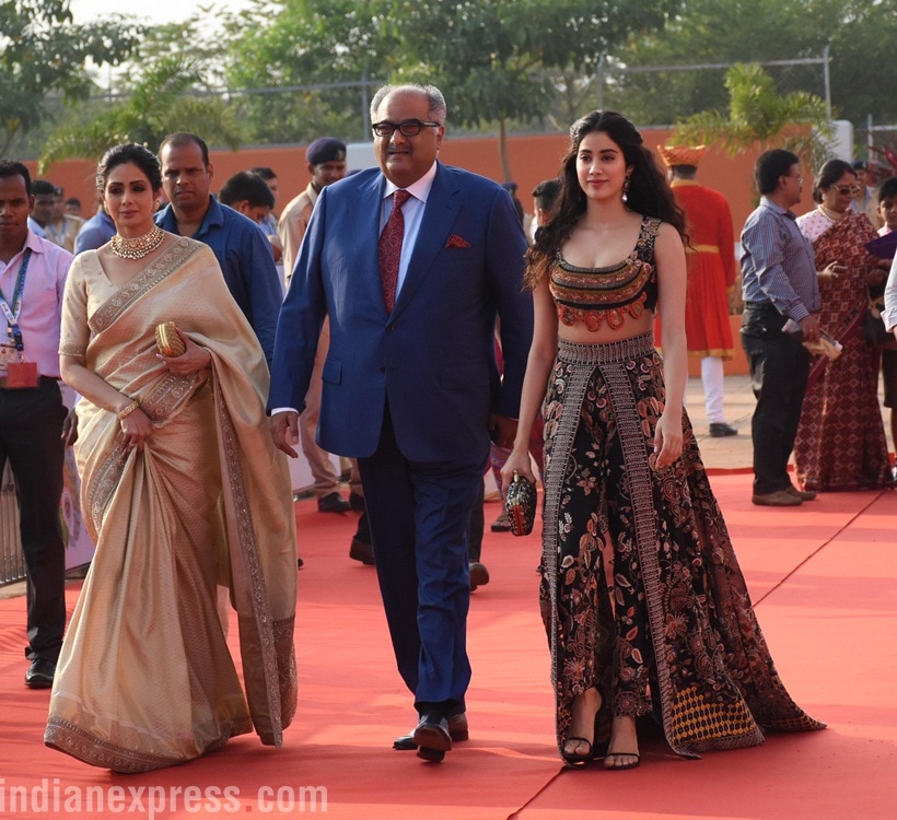 Janhvi Kapoor graced the event with her parents, Sridevi and Boney Kapoor.