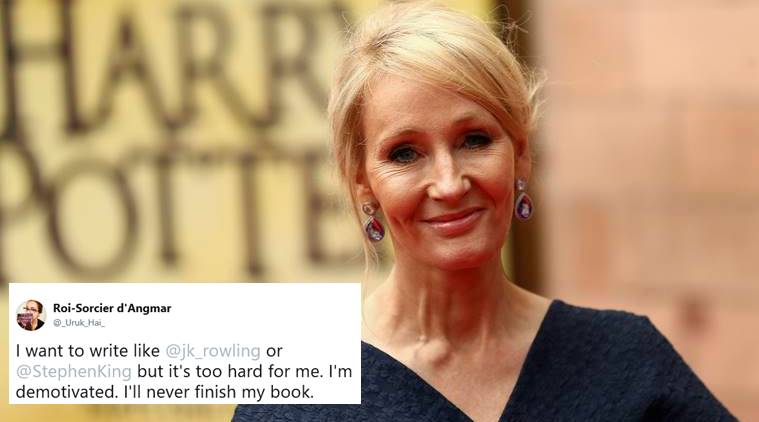 J K Rowling S Reply To A Struggling Writer Is Winning Hearts Trending News The Indian Express