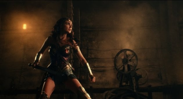 gal gadot as wonder woman in justice league