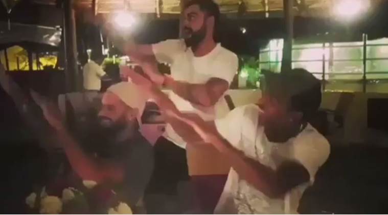 IND vs NZ: ‘Chilling with the boys,’ says Virat Kohli in video with ...