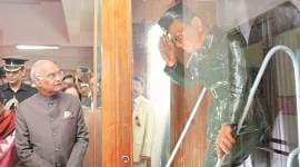 President Ram Nath Kovind visits Indian National Army (INA) Memorial