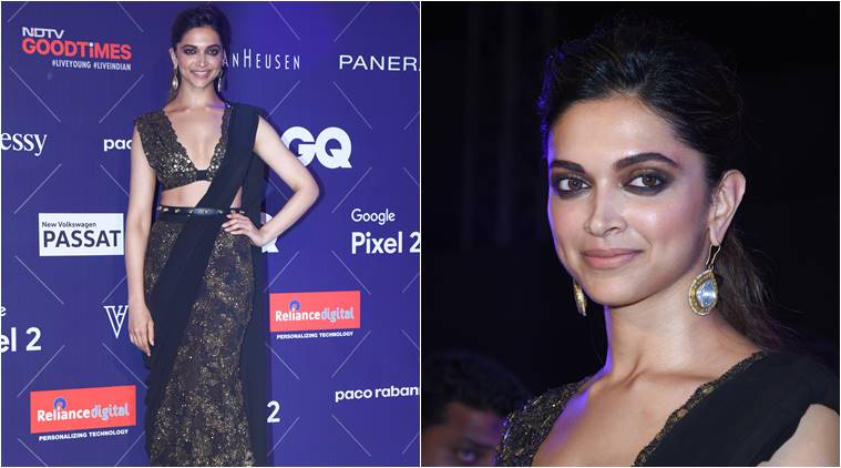 Deepika Padukone is a chic queen in black Sabyasachi saree and signature  belt