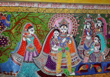 Mithila artists transform local railway station with tradional ...