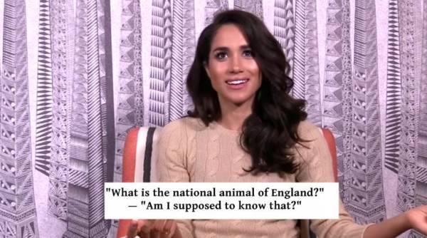 meghan markle, prince harry, meghan markle prince harry engagement, meghan markle british quiz, meghan markle takes quiz on britishness, indian express, indian express news