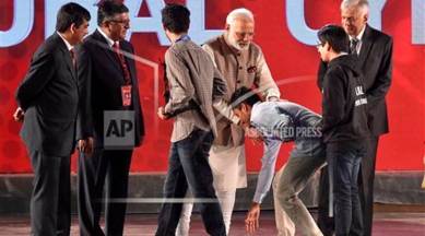 Nartendra Modi at cyberspace conference