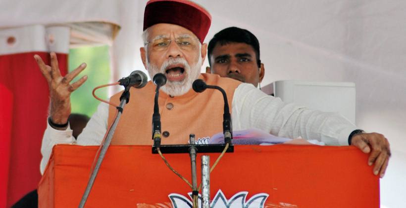 himachal pradesh elections, narendra modi pics, narendra modi photos, narendra modi himachal pradesh photos, narendra modi campaigning in himachal photos, narendra modi, modi in himachal pradesh, narendra modi election campaign, virbhadra singh, modi attacks congress, india news, indian express news