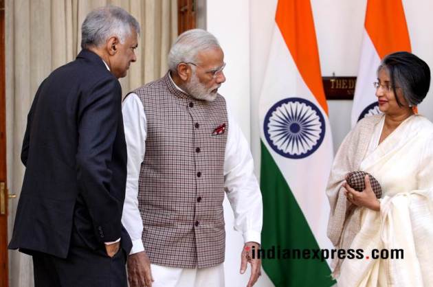 sri lanka, narendra modi, ranil wickremesinghe, sri lanka pm, narendra modi, sri lanka ports, mattala airport, indian express news