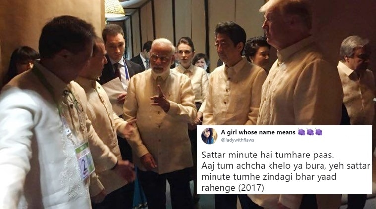 narendra modi, pm modi, asean summit manila, pm modi asean summit phillipines, pm modi latest news, pm modi photos, pm modi donald trump, pm modi trump, donald trump modi, indian express, indian express news