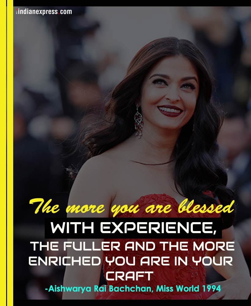 sushmita sen, aishwarya rai, miss world, dia mirza, zeenat aman, quotes by beauty pageant winners, inspirational quotes by beauty queens, manushi chhillar, indian express, indian express news