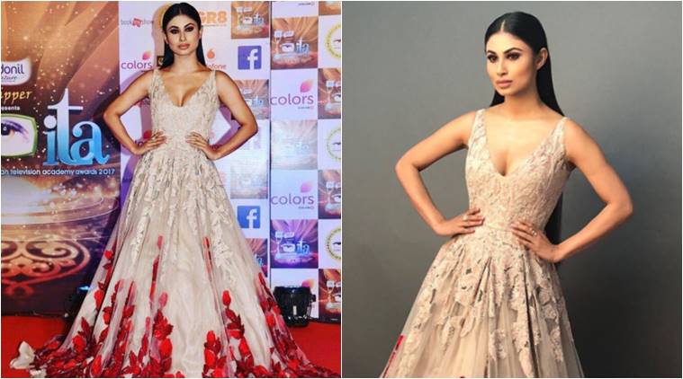 mouni roy manish malhotra saree