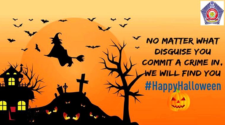 Halloween Is Here And Mumbai Police Has A Trick Or Treat - 