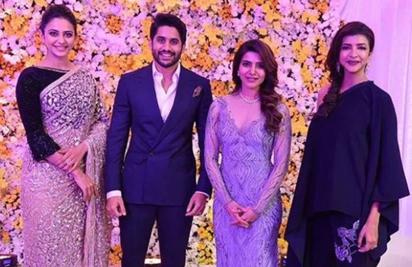 rakul preet, naga chaitanya, samantha ruth prabhu, chaysam receptions