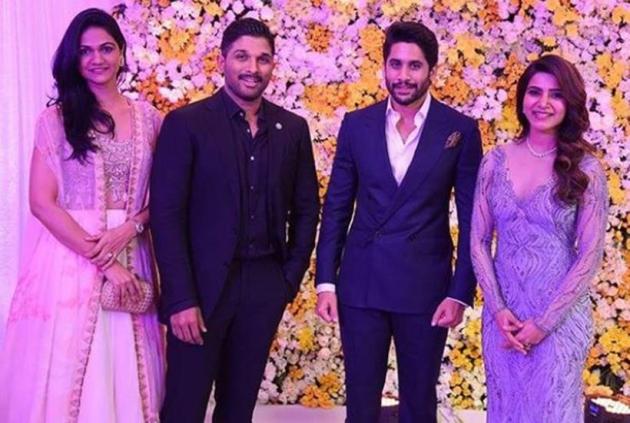 Naga Chaitanya and Samantha Ruth Prabhu’s wedding reception: Allu Arjun