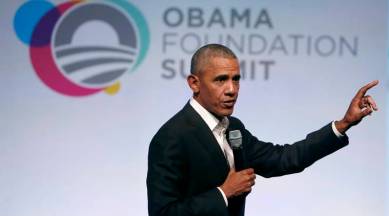 Barack Obama addresses town hall in New Delhi