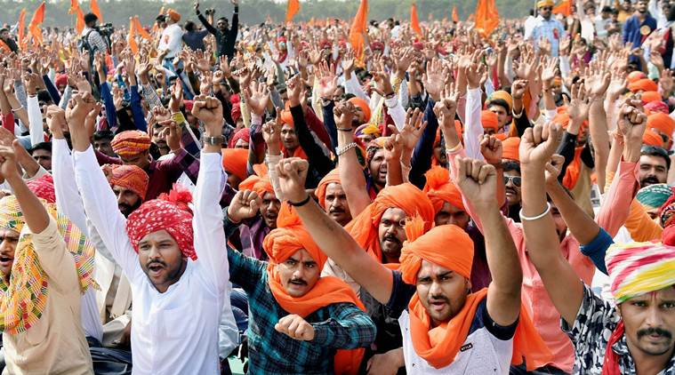 Rajput community holds massive protest against ‘Padmavati’ | India News ...