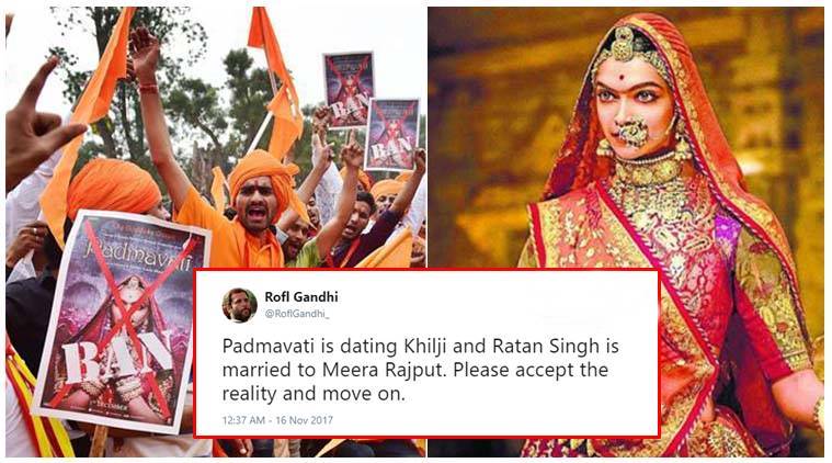 Twitter bursts with funny and witty jokes to rupture Karni Sena's take on Padmavati | Trending News,The Indian Express Twitter bursts with funny and witty jokes to rupture Karni Sena's take on Padmavati | Trending News,The Indian Express