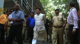 Piyush Goyal at Elphinstone Road railway station