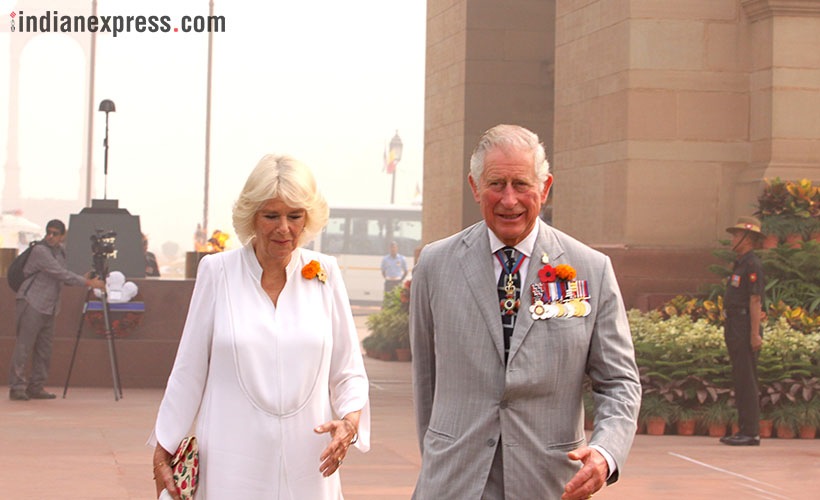 Prince Charles, Prince Charles pictures, prince charles india visit, prince charles delhi visit, delhi smog greets prince charles, indian express photos