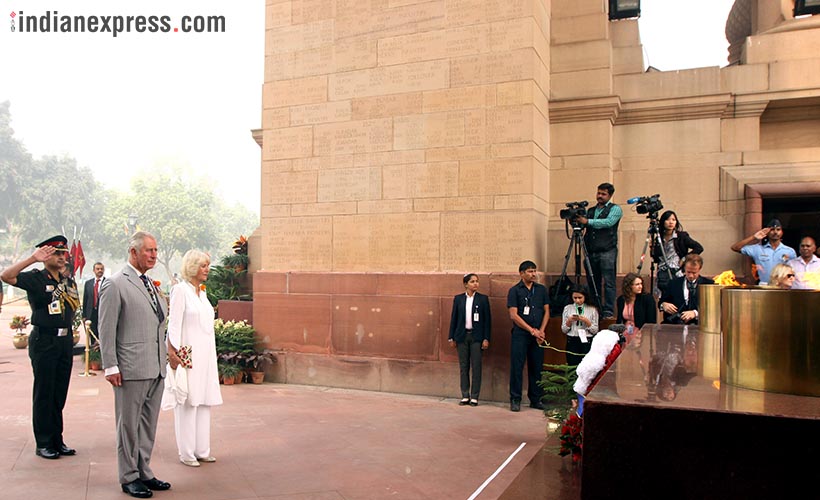 Prince Charles, Prince Charles pictures, prince charles india visit, prince charles delhi visit, delhi smog greets prince charles, indian express photos