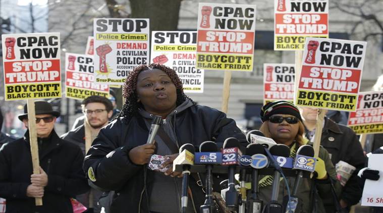 chicago protest, chicago protest boycott black black friday, chicago protest racial, chicago protest black man beaten police officer, indian express news