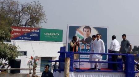 Rahul Gandhi, Gujarat Election, Rahul in Gujarat, Congress in Gujarat, PM Modi, GST, Gujarat polls 2017, Navsarjan Yatra, Gujarat Congress campaign, north Gujarat, indian express, india news