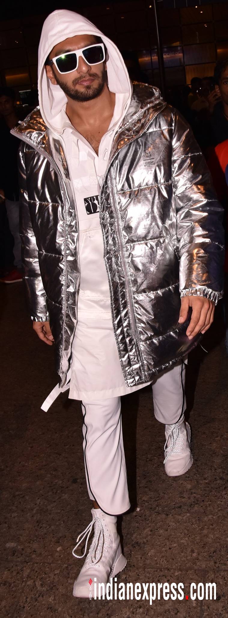 Ranveer Singh gets way too bling(y) in this metallic jacket; see