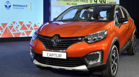 New Delhi: Renault India SUV 'Captur' at its launch in New Delhi on Monday. PTI Photo by Shahbaz Khan (PTI11_6_2017_00062A)