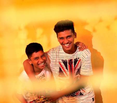 Rohan 18, and Atharva Kamble  11, Son of Rajan Kamble , staffer at Taj died in the attacks while saving guests.
Express Photo by Amit Chakravarty 01-11-17, Mumbai