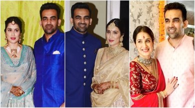 Sagarika Ghatge, Zaheer Khan, Sagarika Ghatge Zaheer Khan wedding, Sagarika Ghatge wedding dress, Sagarika Ghatge Zaheer Khan reception, Sagarika Ghatge and Zaheer Khan, Sagarika Ghatge fashion, Zaheer Khan fashion, Sagarika Ghatge and Zaheer Khan fashion, Sagarika Ghatge style, Zaheer Khan style, Sagarika Ghatge wedding lehenga, Anita Dongre, Anita Dongre Pinkcity, Falguni and Shane Peacock, Sabyasachi, Sagarika Ghatge in Anita Dongre, Sagarika Ghatge in Sabyasachi, Sagarika Ghatge in Falguni and Shane Peacock, Sagarika Ghatge news, Zaheer Khan news, Sagarika Ghatge and Zaheer Khan latest news, Sagarika Ghatge latest photos, Zaheer Khan latest photos, Sagarika Ghatge and Zaheer Khan latest photos, celeb fashion, bollywood fashion, indian express, indian express news