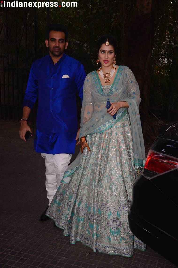 zaheer khan and sagarika ghatge mehendi photos