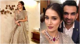 Sagarika Ghatge, Zaheer Khan, Sagarika Ghatge Zaheer Khan wedding, Sagarika Ghatge wedding dress, Sagarika Ghatge Zaheer Khan reception, Sagarika Ghatge and Zaheer Khan, Sagarika Ghatge fashion, Zaheer Khan fashion, Sagarika Ghatge and Zaheer Khan fashion, Sagarika Ghatge style, Zaheer Khan style, Sagarika Ghatge wedding lehenga, Falguni and Shane Peacock, Sagarika Ghatge in Falguni and Shane Peacock, Sagarika Ghatge news, Zaheer Khan news, Sagarika Ghatge latest photos, Zaheer Khan latest photos, Sagarika Ghatge and Zaheer Khan latest photos, celeb fashion, bollywood fashion, indian express, indian express news