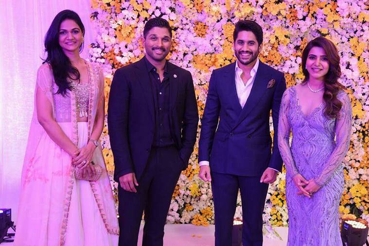 Samantha Ruth Prabhu, Naga Chaitanya, Samantha naga wedding reception, chaisam Hyderabad reception, Hyderabad Samantha naga reception, Samantha naga latest photos, Samantha naga recent photos, chaisam Hyderabad reception inside photo