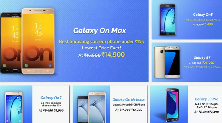 Flipkart Samsung Mobiles Fest: Galaxy S7 at Rs 29,990, exchange offer ...