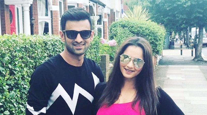 sania mirza with husband shoaib malik