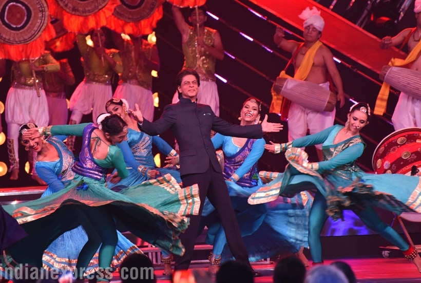 Shah Rukh Khan also struck his signature pose at the festival.