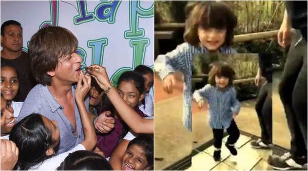 Shah rUkh Khan dances with abram on childrens day